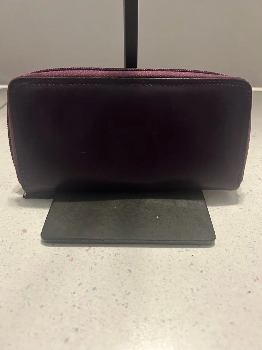 Purple Leather Wallet. Possibly a Takeo Kikuchi